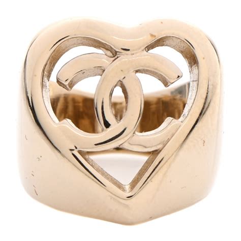 chanel heart ring that opens|chanel rings white gold.